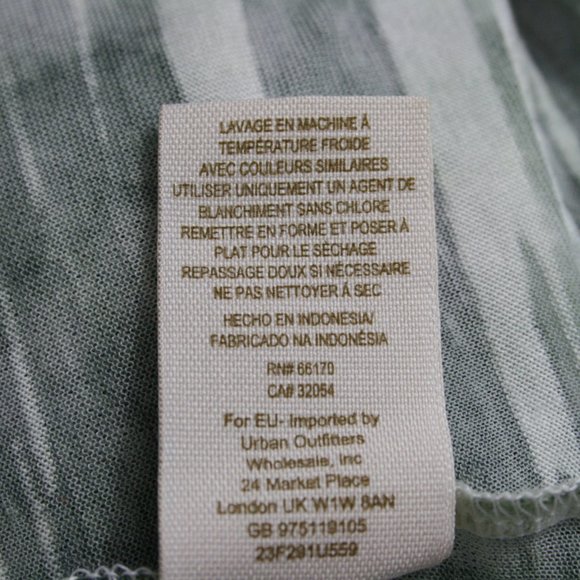 Free People Anthropologie Sheer Poly Blouse SZ L - Picture 9 of 9